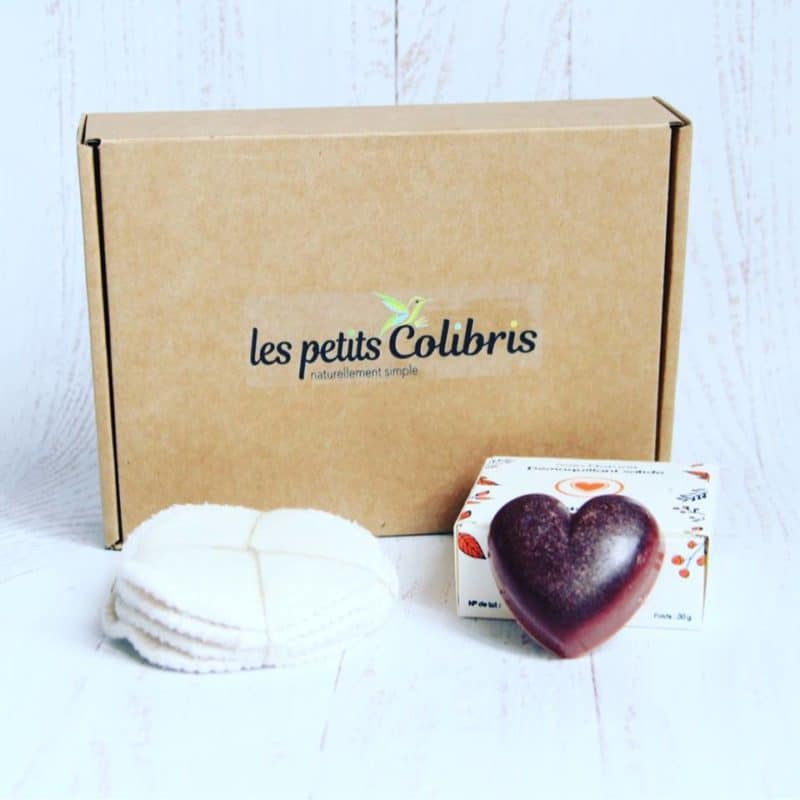 Les petits colibris cosmétiques vegan non testés sur les animaux crueltyfree zero dechet coffret