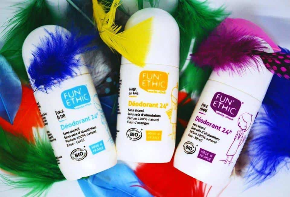 Fun&rsquo;Ethic cosmétiques naturels bio cruelty free non testés sur les animaux vegan déo