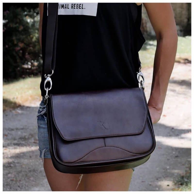Colibri Vegan Bags sac à main maroquinerie francaise cuir végétale paris saccoche noire