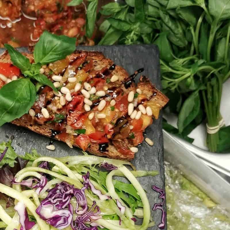 Le labo coffe shop vegan vege friendly lyon bruschetta
