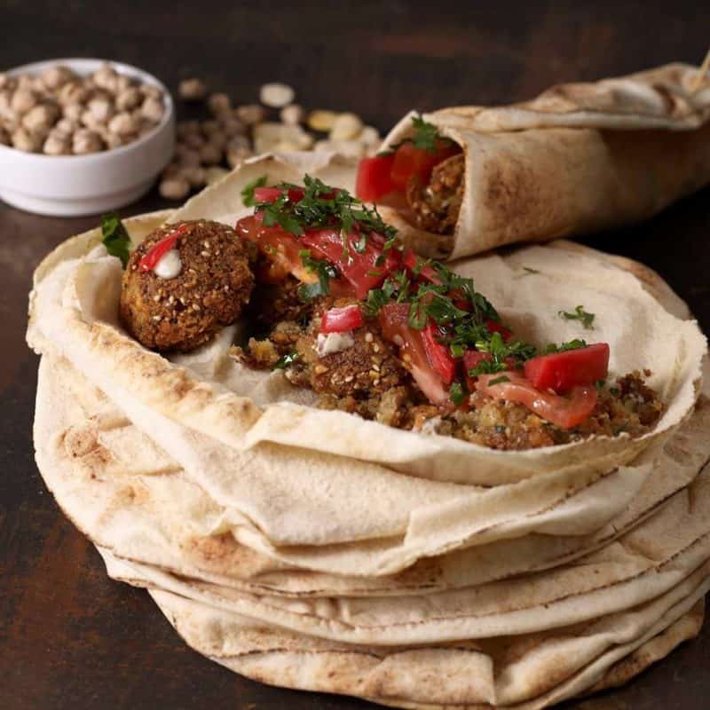 Le roi falafels restaurant libanais vegan friendly options végétales lyon kebab