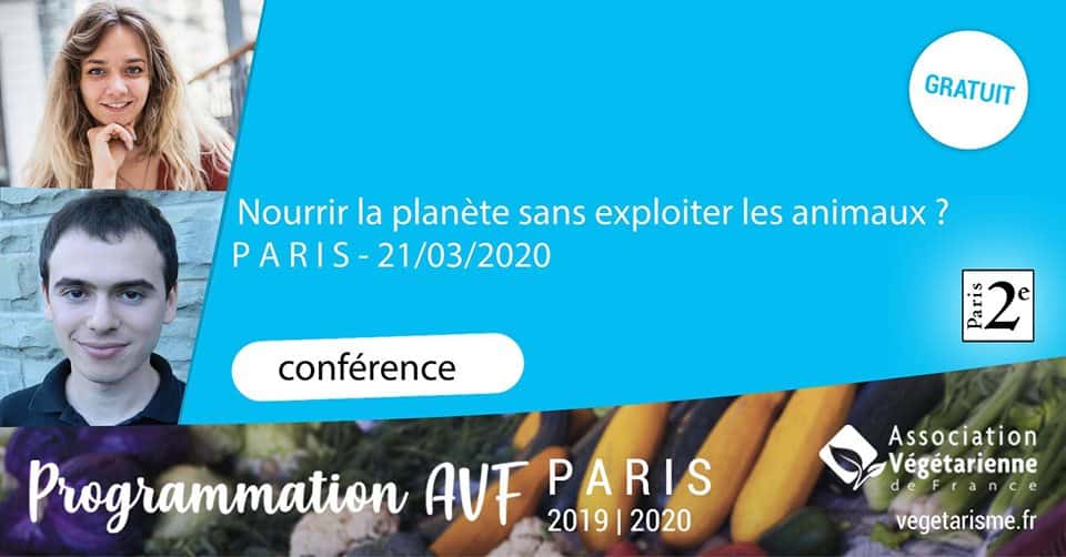Conférence « Nourrir la planète sans exploiter les animaux » à Paris 1