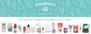 Kazidomi boutique en ligne épicerie vegan sans gluten sans lactose réduction