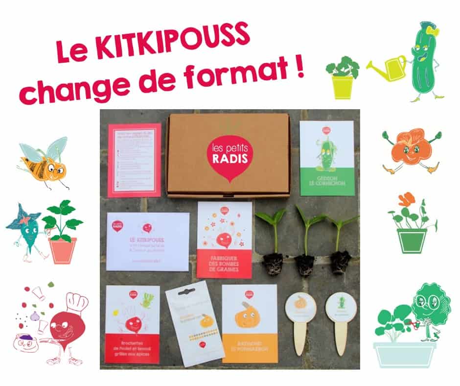 Les petits radis potager pour enfants kitkipouss coffret