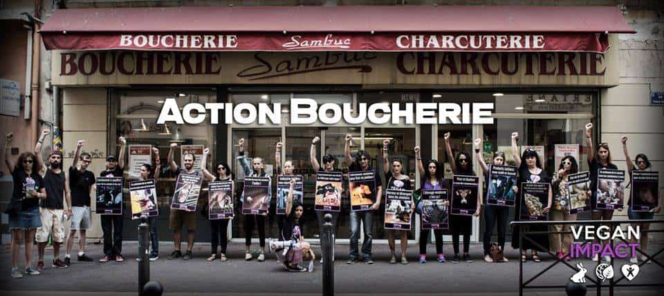 Action Boucherie Vegan Impact - Marseille 1