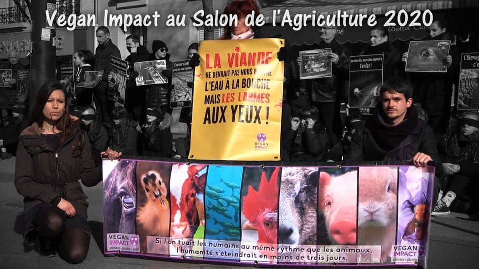 Action Vegan Impact au salon de l'agriculture Paris 1