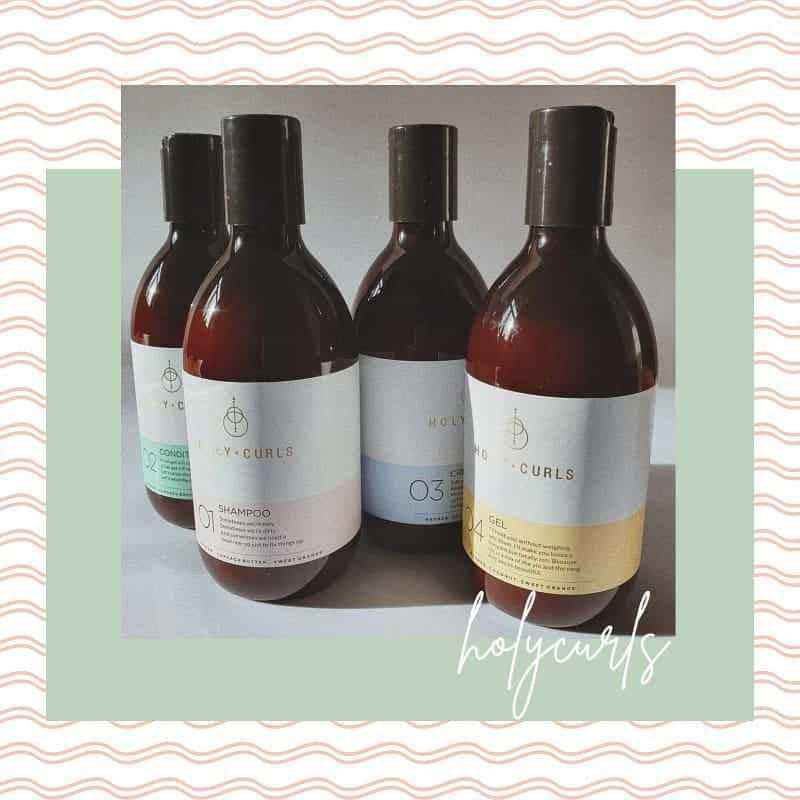 Bouclette soins cosmétiques cheveux bouclés frisés holy curls