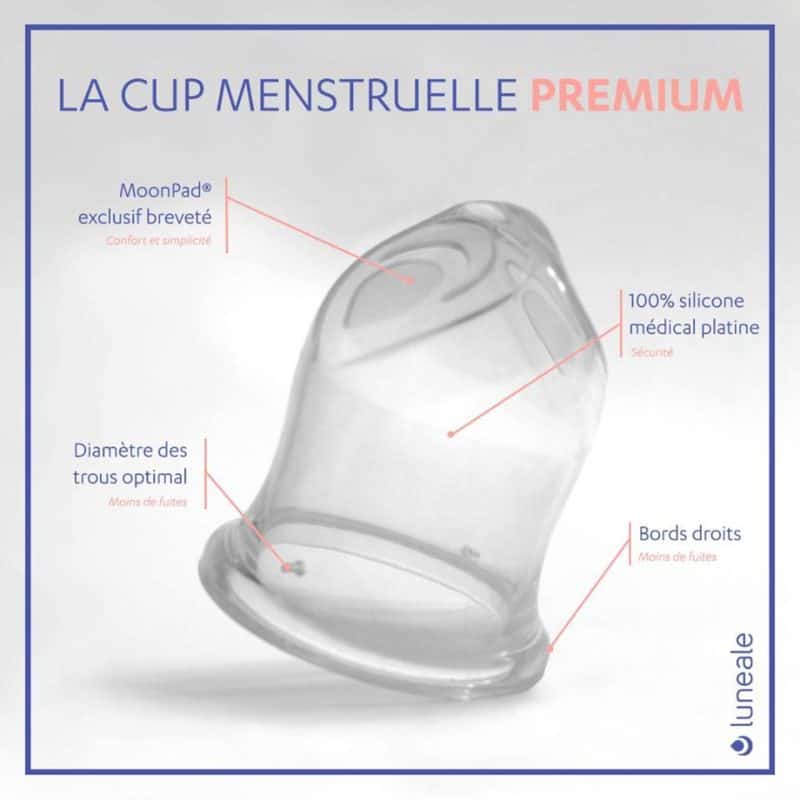 Luneale coupe menstruelle cup zero déchet protection hygiénique 3