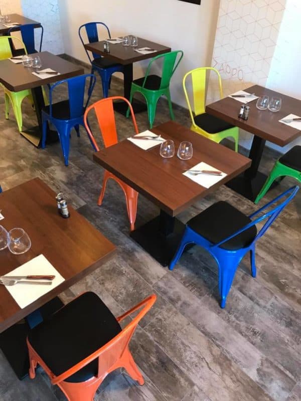 Zappo pizzeria option vegan pizza Lyon salle intérieure