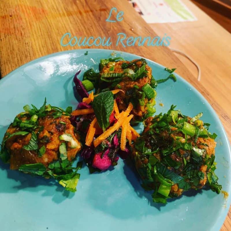 Le coucou rennais restaurant vegan friendly options végétale Rennes boulettes lentilles corail