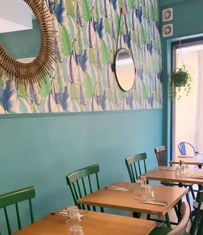Koko green restaurant cru vegan Nice salle intérieure