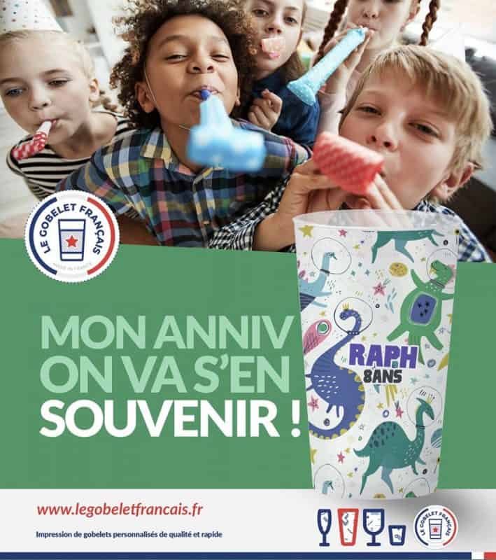 Le gobelet français gobelet anniversaire