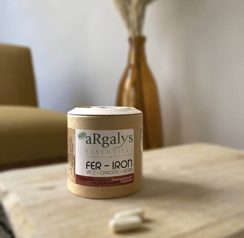 fer vegan complement argalys essentiels